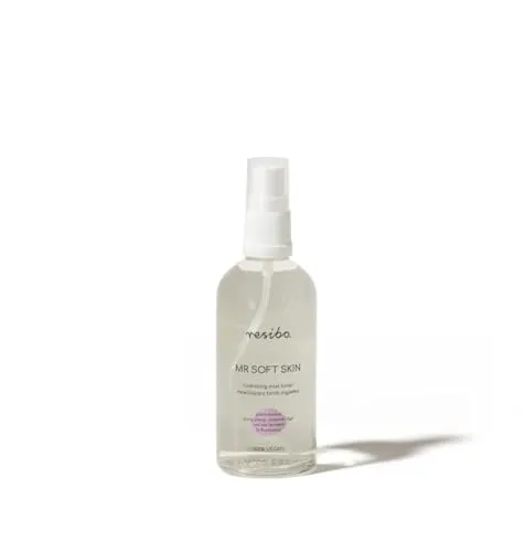 Resibo, Erfrischendes Gesichtswasser Mr Soft Skin, Gesichtsnebel, Naturkosmetik, Gesichtsreinigung, Gesichtspflege, Cleanser, Gesichtswasser PH Neutral, Erfrischendes Gesichtswasser, 100 ml