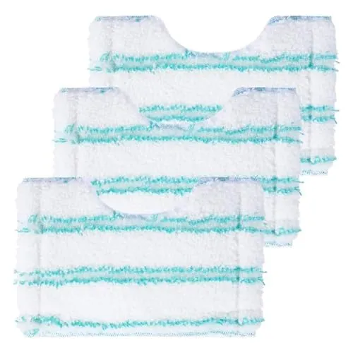 ANBOO 3 Stück für Leifheit Ersatzbezug Bath Cleaner Mikrofasern Set, 20x12,5cm Badwischer Bath Cleaner, Micro Duo Telescope Ersatz Zubehör, für Fliesenwischer Ideal, Starke Dekontamination