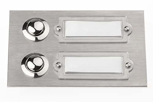 HUBER Unterputz Klingeltaster 2-fach aus Edelstahl