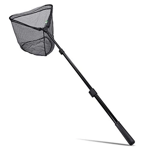 Zite Angelkescher Gummiert Schwarz mit Easy-Teleskopfunktion 2,70m - Teichpflege - Robuster, gummierter Kescher mit praktischer Teleskopfunktion für einfaches Handling und schonendes Fangen von Fischen.