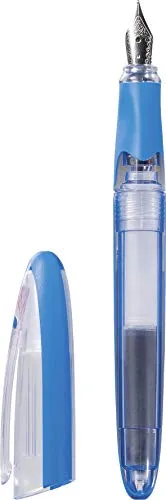 Brunnen 102911433, Füller Länge: 13 cm, azur, kombiniert mit klar transparent Stripe, Colour Code