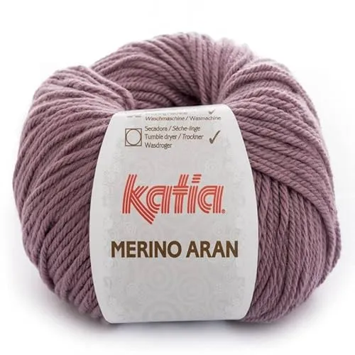 Lanas Katia Merino Aran Strickgarn, violett, Cod. 85
