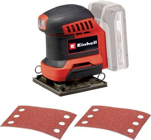Einhell Akku-Faustschleifer TE-OS 18/113 Li-Solo - Schleifmaschinen – Kompakter Schwingschleifer mit 1,8 mm Schwingkreis, ideal für lackierte Holzflächen. Teil der Power X-Change Familie, für flexibles Arbeiten ohne Kabel.