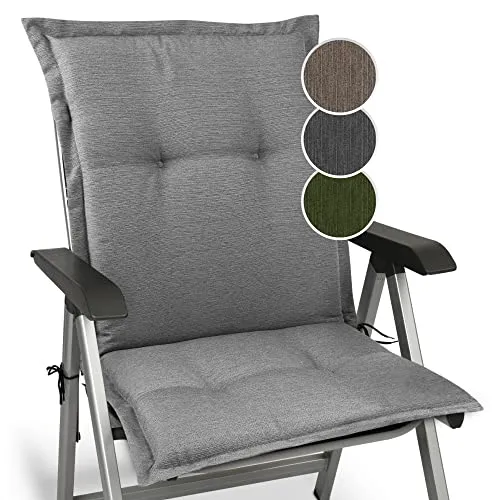 Beautissu Polsterauflage HighLux NL, 105x50x7 cm - Auflagen für Gartenmöbel mit UV-beständigem Bezug und stabilen Befestigungsbändern – ideal für entspanntes Sitzen auf Terrasse oder Balkon.