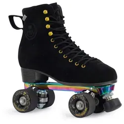BTFL Rollschuhe für Damen FAYA - Retro Quad Rollerskate - Inliner für Damen und Mädchen, aus hochwertigem Leder mit ABEC 7 Kugellagern für lange Haltbarkeit und hohen Komfort – ideal für Skating und Jam-Skating.