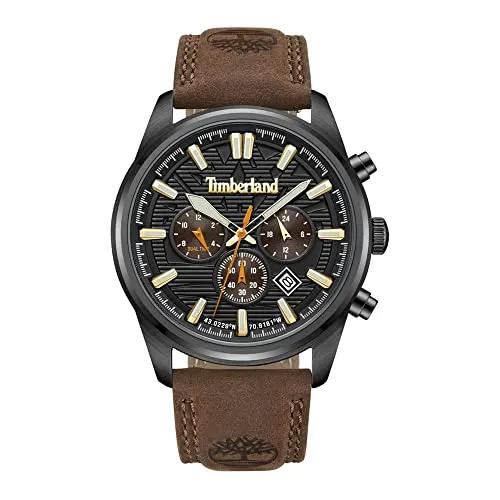 Timberland NORTHBRIDGE Armbanduhr mit Lederarmband, 45mm von Timberland