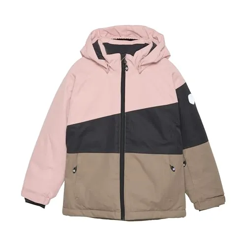 Color Kids COSki Jacke Colorblock - 741112, Misty Rose, Größe: 152 - Wasserdichte und atmungsaktive Skijacke für Kinder in trendigem Colorblock-Design. Ideal für Outdoor-Aktivitäten, schützt vor Wind und Wetter. Mit abnehmbarer Kapuze und praktischen Taschen.