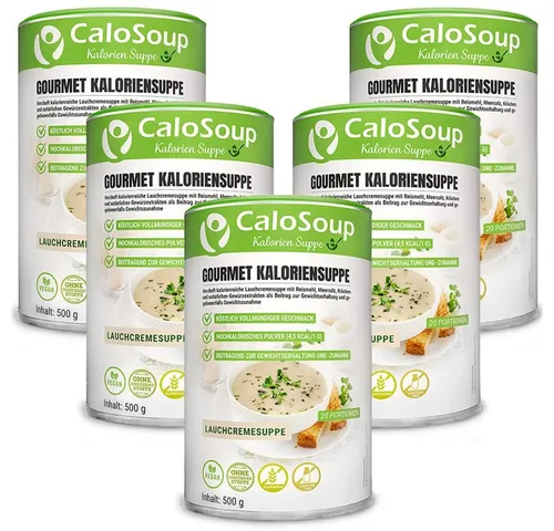 CaloVital Zunehmen mit Lauchcremesuppe hochkalorische Suppe von CaloVital Pulver