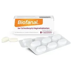 BIOFANAL bei Scheidenpilz 100 000 I.E. Vaginaltab. 12 St. PZN 16011158