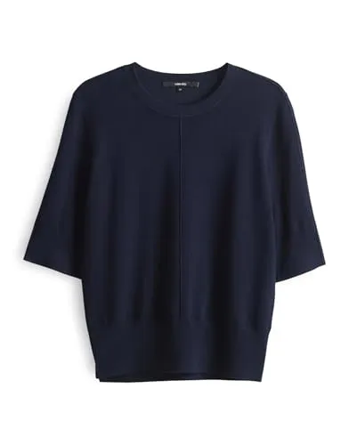 someday Damen Pullover | Strickpullover TSUMI LINE Slim aus nachhaltigen Viskose-Mix Ocean, 36
