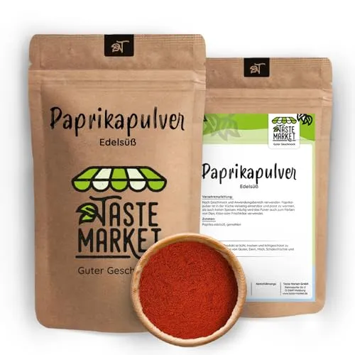 Paprika Pulver edelsüß | 120 ASTA| Paprika Pulver 100% Qualität | Delikatess Paprika 100 g