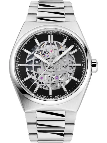 Frederique Constant Automatic Watch FC-310BSKT3NH6B - Armbanduhr für Herren mit Skelettwerk, Leuchtzeigern und wasserdicht bis 10 bar. Inklusive zusätzlichem Gummiarmband und Geschenkbox, ideal für Technik- und Stil-Liebhaber.