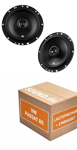 Lautsprecher Boxen Einbaupaket für JBL STAGE1 61F kompatibel mit VW Passat B5 vorne | 2X Tief-Mitteltöner mit integriertem Hochtöner 200W MAX