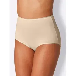 Taillenslip SCHIESSER, Damen, Gr. 42, 2 Stk., beige (elfenbein), 95% Baumwolle, 5% Elasthan, Unterhosen Taillenslip