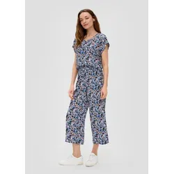 s.Oliver Gemusterte Wide Leg-Hose aus Reiner Viskose von s.Oliver
