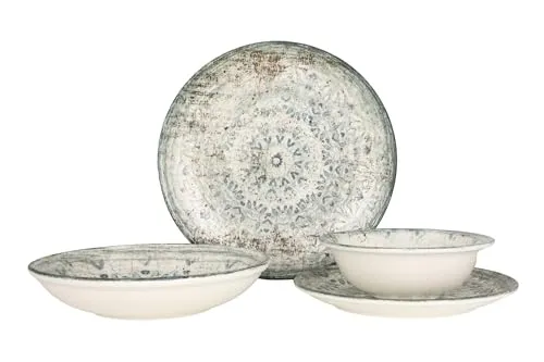 Rinart Geschirrset (Medium) - Fade - 24 teilig - 6 Personen - Porzellan