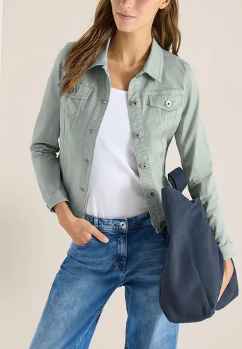 Cecil Damen Jeansjacke mit Brusttaschen - Klassische Jeansjacke mit Hemdkragen und Knöpfen, ideal für lässige Outfits und vielseitig kombinierbar. Perfekt für jeden Anlass.