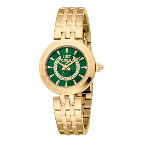Just Cavalli Damen Analog Quarz Uhr mit Edelstahl Armband JC1L314M0065