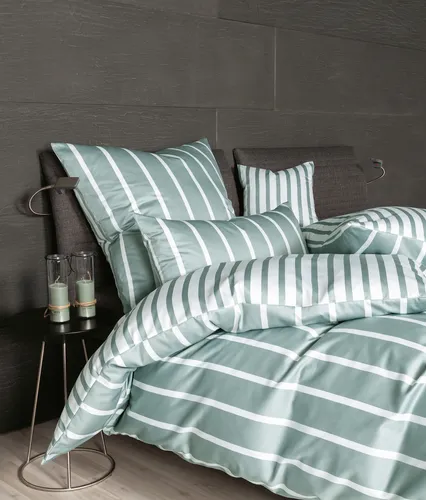 Janine Modern Classic Wendebettwäsche 39028 40x80 in grün von Janine