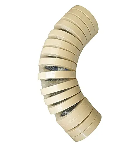 ACIT, Malerkrepp, Turm mit vielen Klebebandrollen, Universal-Kreppband für Malerarbeiten (16 Rollen - 19 mm)