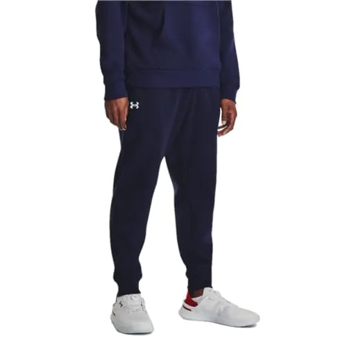 Under Armour Herren Ua Rival Fleece Joggers - Midnight Navy, Größe L - Herren Plus Size Jogginghose aus weichem Fleece, ideal für Komfort und Bewegungsfreiheit beim Training oder in der Freizeit.