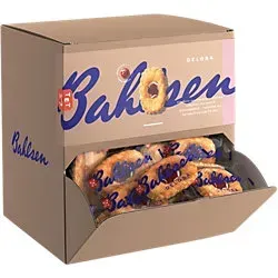 Bahlsen Deloba - Thekenaufsteller mit Blättergebäck und Johannisbeer-Kirsch Füllung - Genießen Sie fruchtige Blättergebäck-Portionen, umhüllt von zartem Teig und karamellisiertem Zucker. Perfekt für den Snack zwischendurch – ohne Farb- und Konservierungsstoffe.