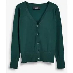 Next Strickjacke Strickjacke mit V-Ausschnitt (1-tlg) grün 168 (16 J.)