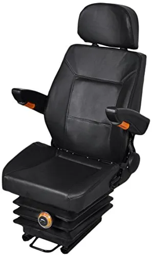 Universal Traktorsitz mit Armlehne - Komfortabler Schleppersitz für Traktoren, inklusive verstellbarer Schiene und robustem Design für optimale Fahrtqualität