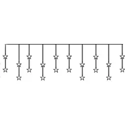 Best Season LED-Lichtervorhang mit Sternen, 20tlg. von Star Trading
