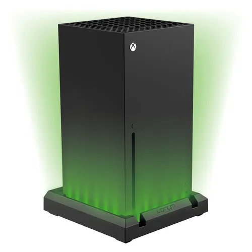 Venom Mehrfarbiger Konsolenständer mit LED-Licht für Xbox Series X - Zubehör für Xbox Series X & S, stilvoller Stand mit anpassbarer mehrfarbiger Beleuchtung und USB-Betrieb, ideal für ein beeindruckendes Gaming-Setup.