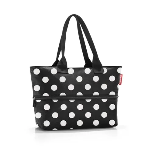 reisenthel Einkaufstasche shopper e1 dots white in schwarz von reisenthel