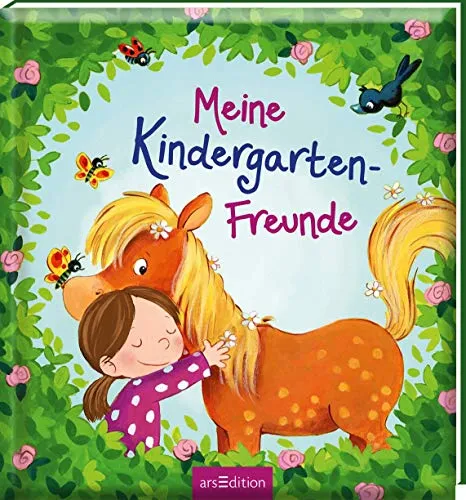 Meine Kindergarten-Freunde (Pferde): Freundebuch ab 3 Jahren für Kindergarten und Kita, für Jungen und Mädchen