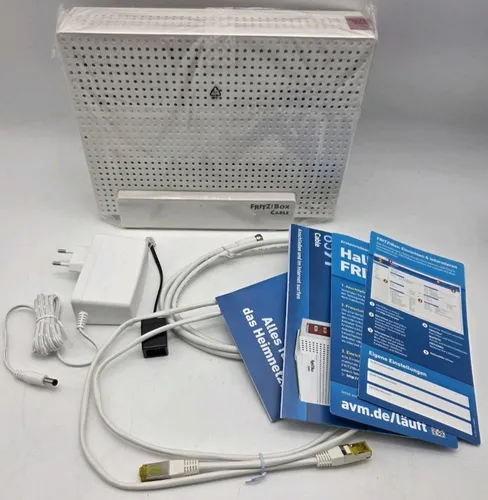 AVM WLAN-Router FRITZ!Box 6591 Cable - leistungsstarkes Kabelmodem, moderne WLAN AC Technologie mit Multi-User-MIMO für optimales Heimnetz