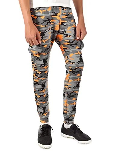 BEZLIT Kinder Jungen stylische Sport Trainings Freizeithose Orange Camouflage 152 - Hosen für Jungen, modische Jogginghose im coolen Camouflage-Design, ideal für Freizeit und Sport, aus griffigem Baumwollmix für hohen Tragekomfort.