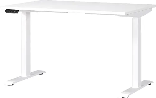 GERMANIA GW-Mailand Höhenverstellbarer Sitz-Stehschreibtisch - Kinderschreibtisch mit T-Fuß, höhenverstellbar von 720 bis 1200 mm, ideal für ergonomisches Arbeiten und Wachstum Ihres Kindes.