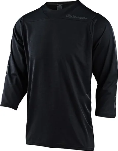 Troy Lee Designs Ruckus 3/4-arm T-Shirt Schwarz S - Sportbekleidung - Ideal für Berg- und Endurofahrer, mit atmungsaktivem, feuchtigkeitsableitendem Material und integriertem Brillen-Reinigungstuch für höchsten Komfort.