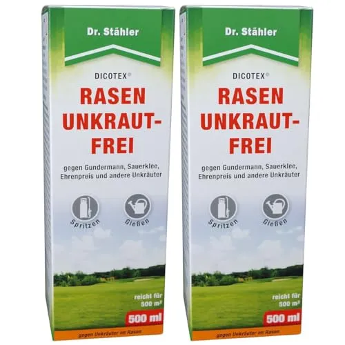 Dr. Stähler DICOTEX® Rasen Unkraut-Frei 500 ml - Flora Sparpaket 2 x
