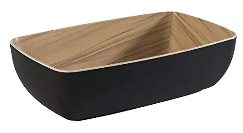 APS Schale „Frida“, 1/4 Bowl, Melamin, 1,8 Liter in schwarz von APS