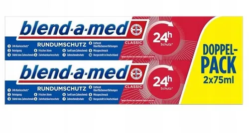Produktbild Blend-A-Med Zahnpasta Classic 2X75Ml 24H Schutz Gegen Karies Frischer