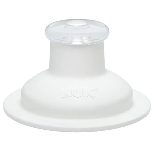NUK Push-Pull-Ersatzsauger Silikon für Sports Cup und Junior Cup Trinklernbecher | auslaufsicher, langlebig, hygienisch, Spülmaschinen geeignet | weiß | 1 Stück