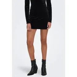 ONLY Maxirock (1-tlg) Plain/ohne Details schwarz M