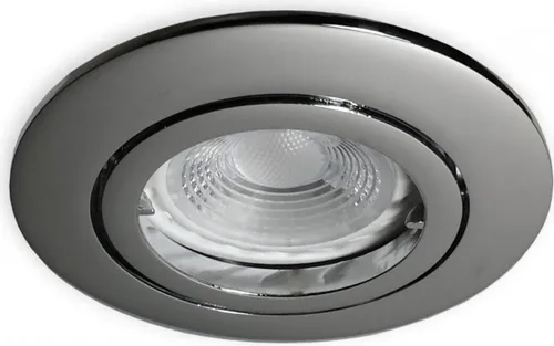 C-Light Flacher 230V LED Spot chrom glänzend für 68mm Lochbohrung 4,5W neutralweiss