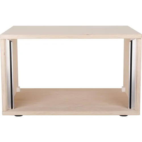 MUSIC STORE Studiorack 6HE Bausatz - Vielseitiges PA Rack aus unlackiertem Birken-Multiplex, höhenverstellbare Aluminiumschienen für individuelle Gerätepositionierung und einfacher Aufbau in wenigen Minuten.