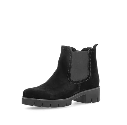 Gabor Damen Chelsea Boots, Frauen Stiefeletten,Best Fitting,halbstiefel,Kurzstiefel,uebergangsschuhe,uebergangsstiefel,schwarz,38.5 EU / 5.5 UK