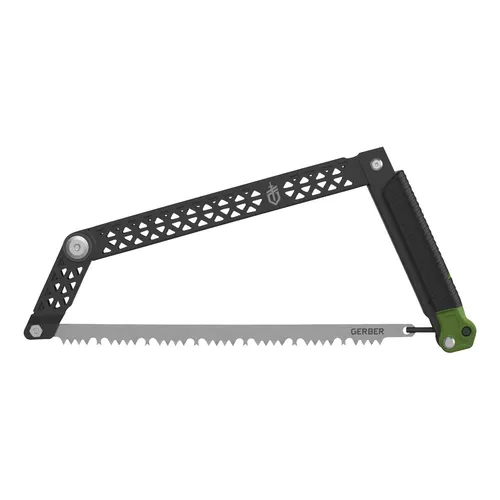 Gerber Freescape Camp Saw - Klappbare Bügelsäge - Schaufeln und mehr: Robuste, klappbare Bügelsäge mit rutschfestem Griff für sicheren Halt, ideal für Camping und Gartenarbeit. Kompakt und leicht für einfachen Transport.