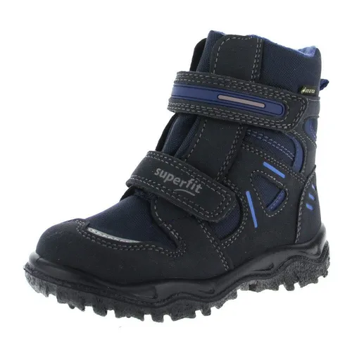 Superfit Jungen HUSKY Boot, Schneestiefel, BLAU 8300, 26 - Stiefel für Jungen, vegane Winterstiefel mit warmer Isolierung für eisige Tage und natürlicher Abrollbewegung für optimalen Komfort.