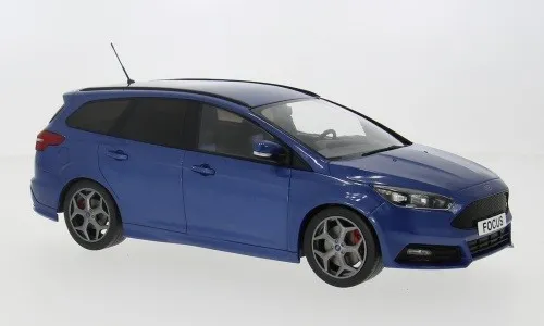 MCG Ford Focus ST Turnier Kombi 2014 dunkelblau 1:18 - Modellauto Ford Focus ST Turnier Kombi 2014 in dunkelblau, detailgetreues Die-Cast Modell im Maßstab 1:18, perfekt für Sammler und Fans.