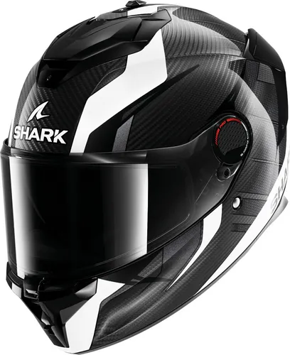 Shark Spartan GT Pro Kultram Carbon Helm XS (53/54) schwarz/weiß - Innovativer Motorradhelm mit Carbon-Außenschale, optimaler Passform und herausnehmbarem Innenpolster. Ideal für anspruchsvolle Fahrer, bietet Sicherheit und Komfort auf jeder Fahrt.