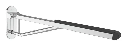 Villeroy & Boch Klappgriff „ViCare Design“ - Behinderten-Bedarf, hochwertiger Klappgriff mit Soft Touch-Auflage und Easy-Click-Aushängemechanismus, maximale Belastbarkeit von 130 kg für sichere Unterstützung.