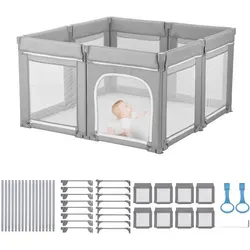 VEVOR Baby Laufstall 120x120 cm – Sicherer Spielplatz für Kleinkinder